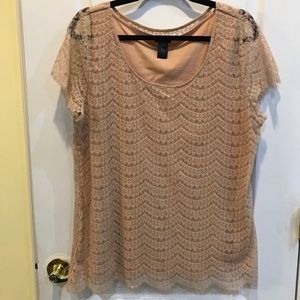 Peach/pink Ann Taylor blouse